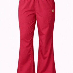 Vibrant maroon Carhartt Flared Trousers